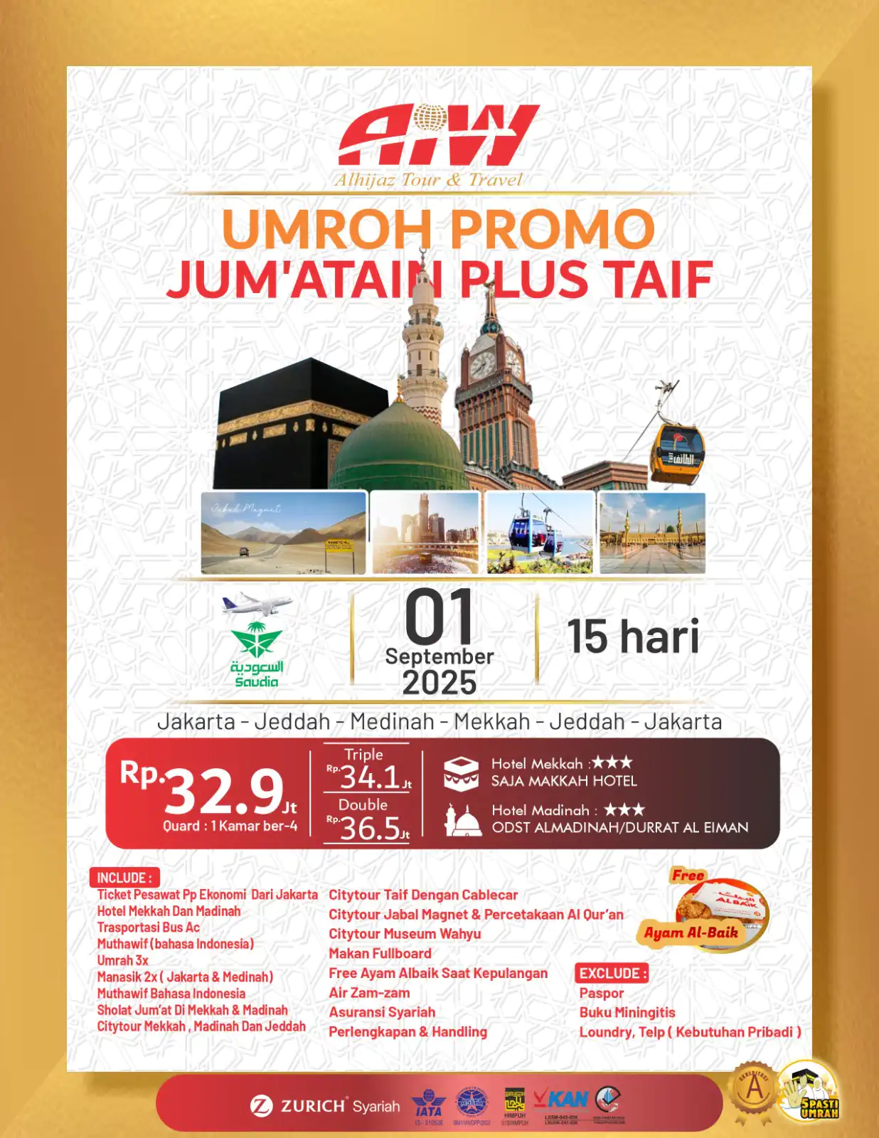 BROSUR PROMO JUM'ATAIN PLUS TAIF 15HR