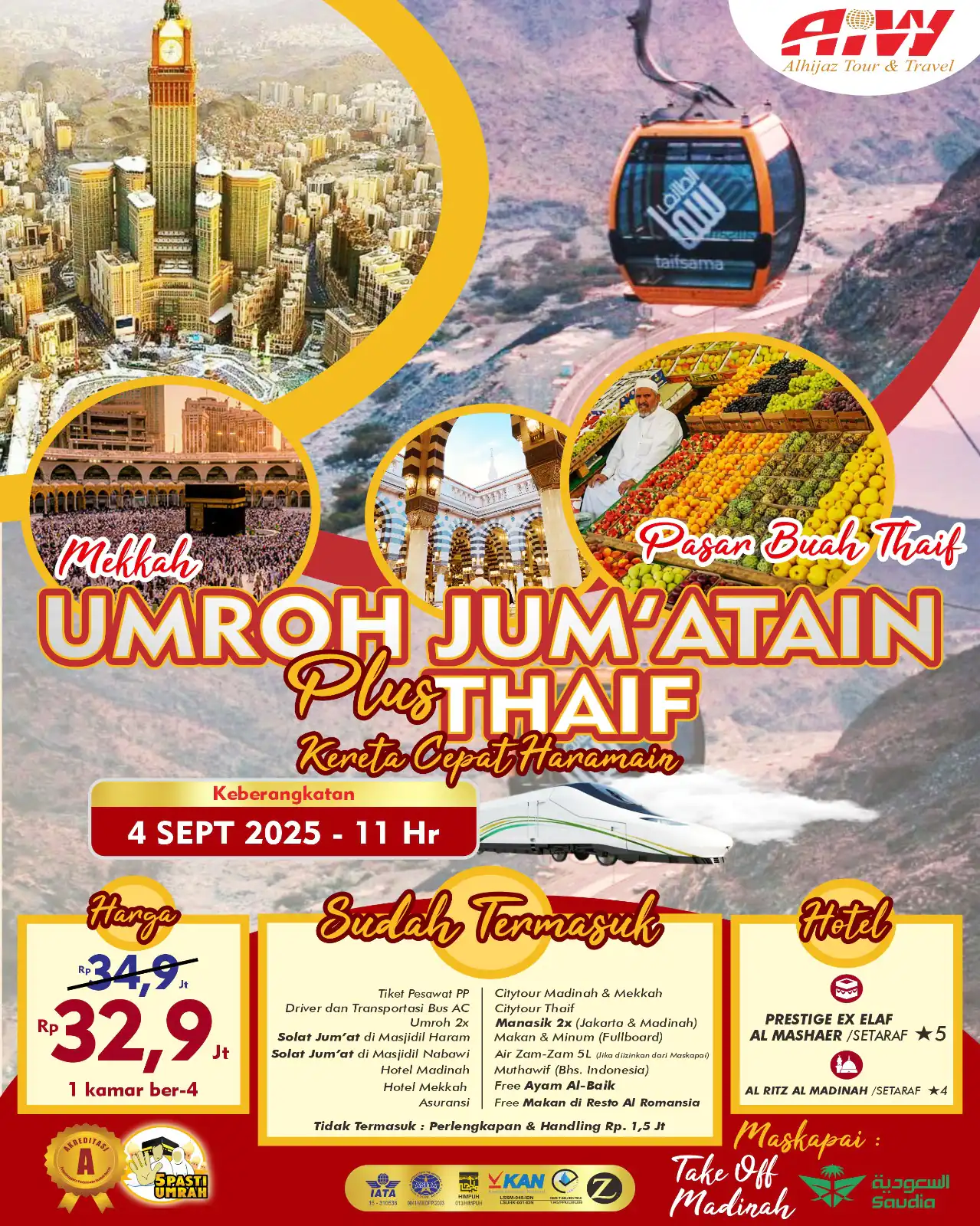 BROSUR JUM'ATAIN PLUS TAIF 11HR (KERETA CEPAT)