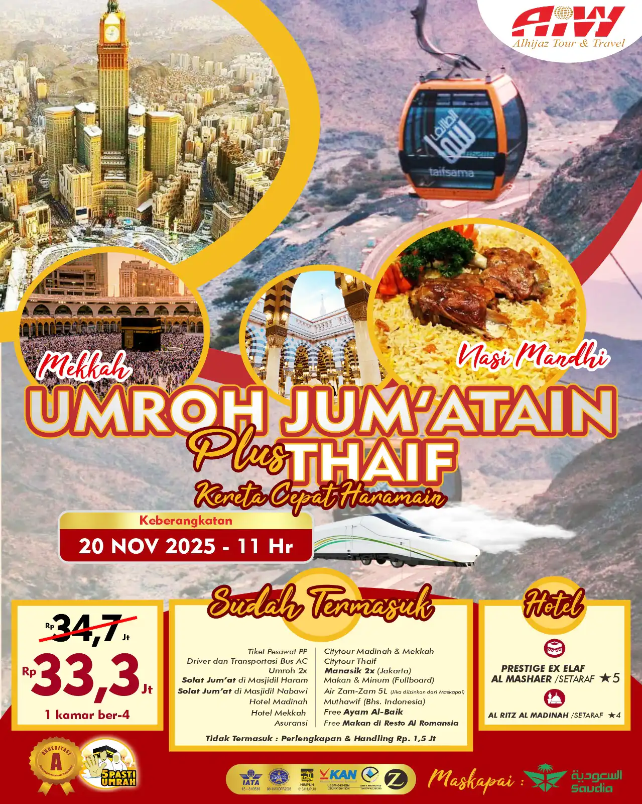 BROSUR JUM'ATAIN PLUS TAIF 11HR (KERETA CEPAT)